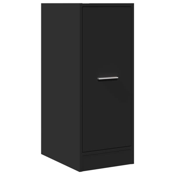 vidaXL apotekerskab 30x41x77,5 cm konstrueret træ sort