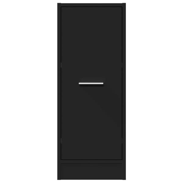 vidaXL apotekerskab 30x41x77,5 cm konstrueret træ sort