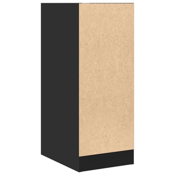 vidaXL apotekerskab 30x41x77,5 cm konstrueret træ sort