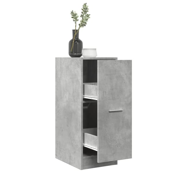 vidaXL apotekerskab 30x41x77,5 cm konstrueret træ betongrå