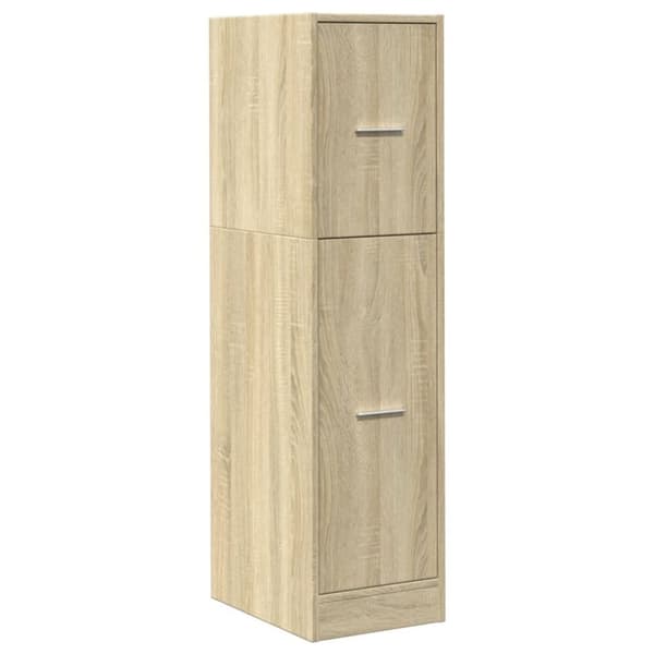 vidaXL udtræksskab 30x41x118 cm konstrueret træ sonoma-eg