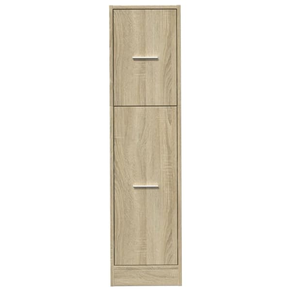 vidaXL udtræksskab 30x41x118 cm konstrueret træ sonoma-eg