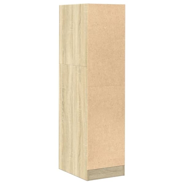 vidaXL udtræksskab 30x41x118 cm konstrueret træ sonoma-eg