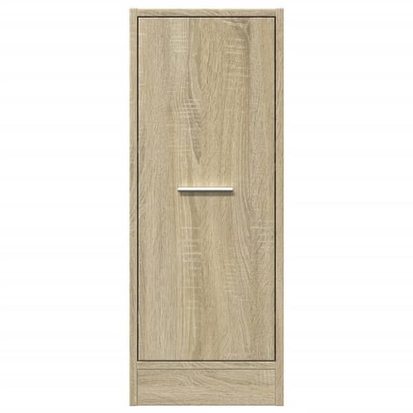 vidaXL udtræksskab 30x41x77,5 cm konstrueret træ sonoma-eg