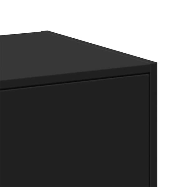 vidaXL Apotekskap svart 40x41x77,5 cm konstruert tre