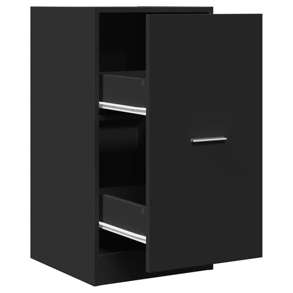 vidaXL Apteekkarinkaappi musta 40x41x77,5 cm tekninen puu