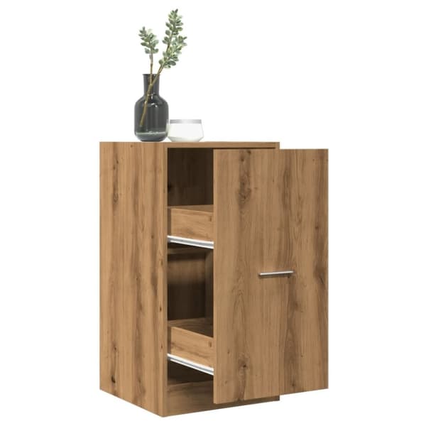 vidaXL apotekerskab 40x41x77,5 cm konstrueret træ egetræsfarve