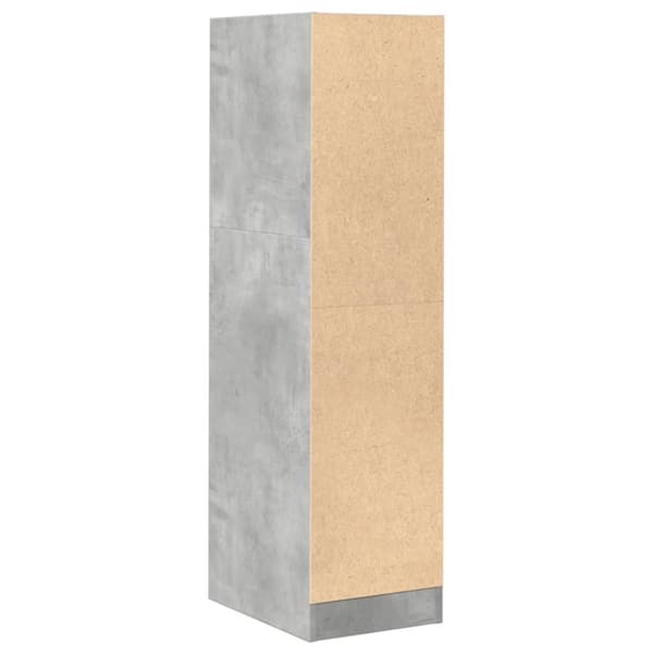 vidaXL Apotekskap betonggrå 30x41x118 cm konstruert tre