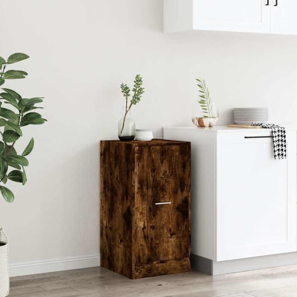 vidaXL Apotekskap røkt eik 40x41x77,5 cm konstruert tre