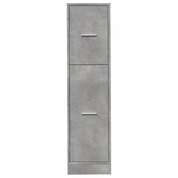 vidaXL apotekerskab 30x41x118 cm konstrueret træ betongrå