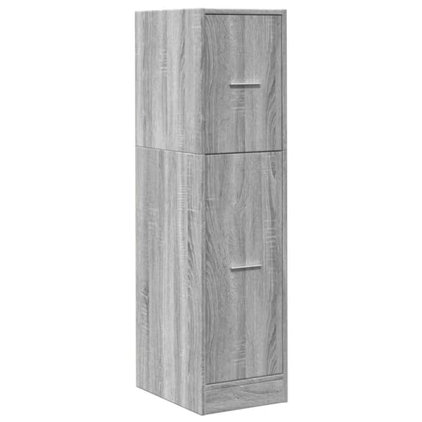 vidaXL apotekerskab 30x41x118 cm konstrueret træ grå sonoma-eg