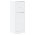 Miniatyrbilde 4 av 11: vidaXL Apotekskap hvit 40x41x118 cm konstruert tre