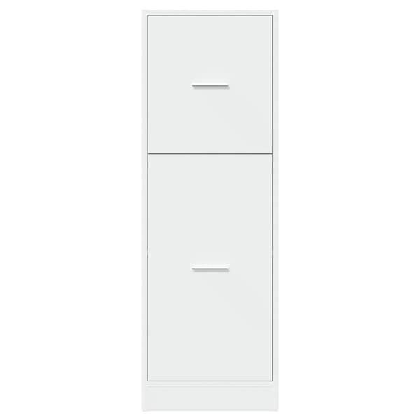 vidaXL Apotekskap hvit 40x41x118 cm konstruert tre
