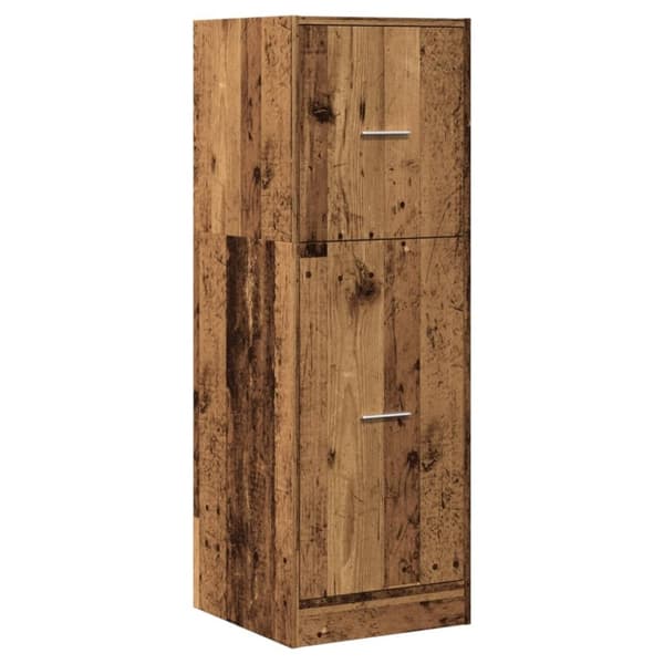 vidaXL Apoteksskåp åldrat trä 40x41x118 cm konstruerat trä