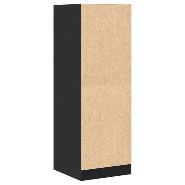 vidaXL Apoteksskåp svart 40x41x118 cm konstruerat trä