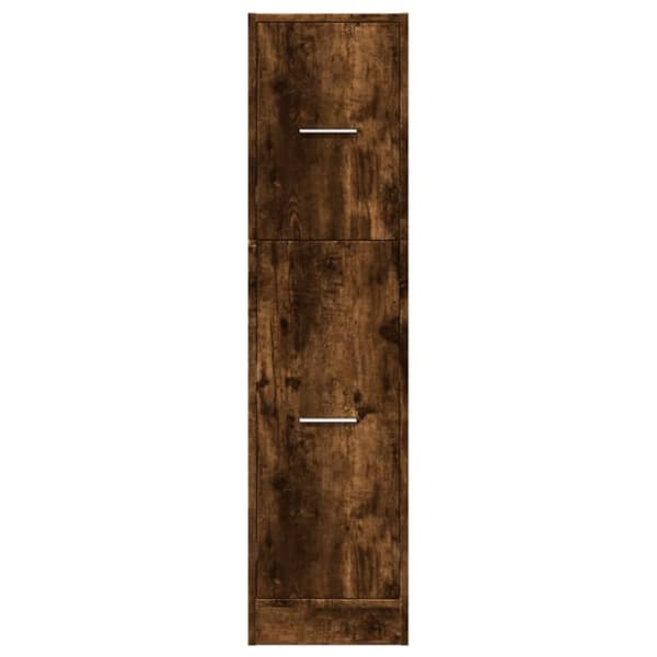 vidaXL apotekerskab 30x41x118 cm konstrueret træ røget egetræsfarve