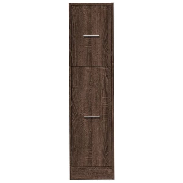 vidaXL apotekerskab 30x41x118 cm konstrueret træ brun egetræsfarve