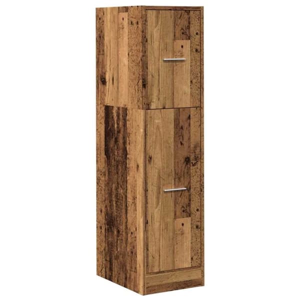 vidaXL apotekerskab 30x41x118 cm konstrueret træ hvid