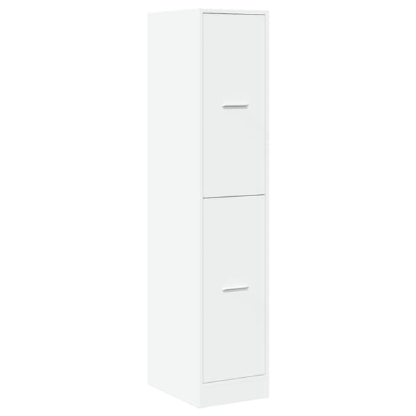 vidaXL apotekerskab 30x41x144,5 cm konstrueret træ hvid