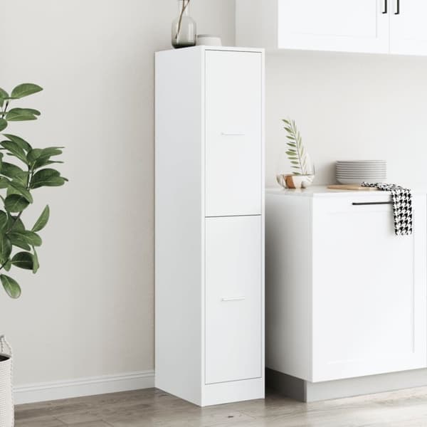 vidaXL apotekerskab 30x41x144,5 cm konstrueret træ hvid