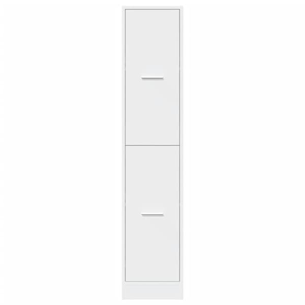 vidaXL apotekerskab 30x41x144,5 cm konstrueret træ hvid