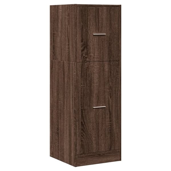 vidaXL udtræksskab 40x41x118 cm konstrueret træ brun egetræsfarve