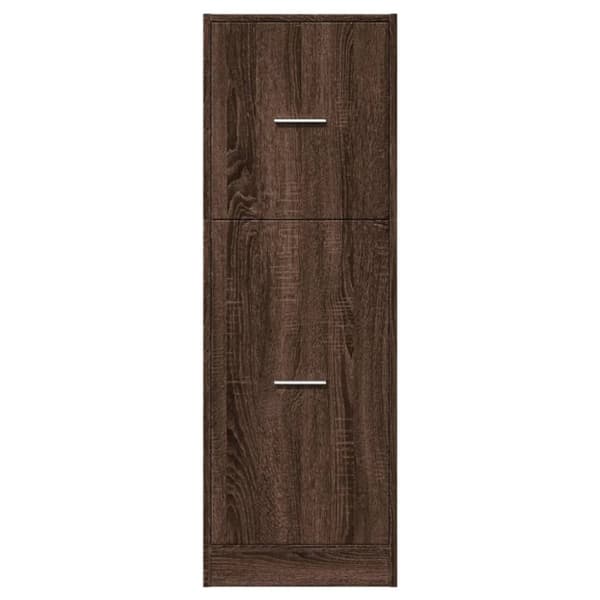 vidaXL udtræksskab 40x41x118 cm konstrueret træ brun egetræsfarve