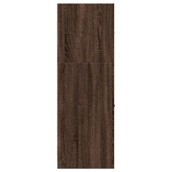 vidaXL udtræksskab 40x41x118 cm konstrueret træ brun egetræsfarve
