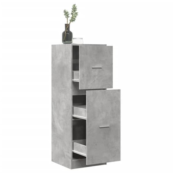 vidaXL apotekerskab 40x41x118 cm konstrueret træ betongrå