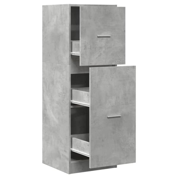 vidaXL apotekerskab 40x41x118 cm konstrueret træ betongrå