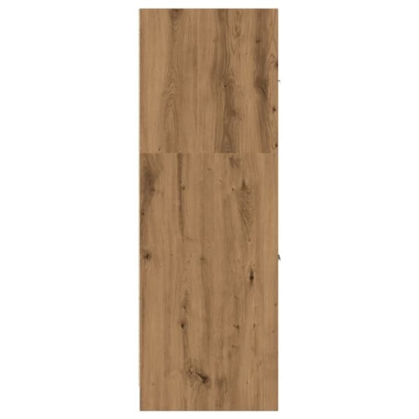 vidaXL udtræksskab 40x41x118 cm konstrueret træ sonoma-eg
