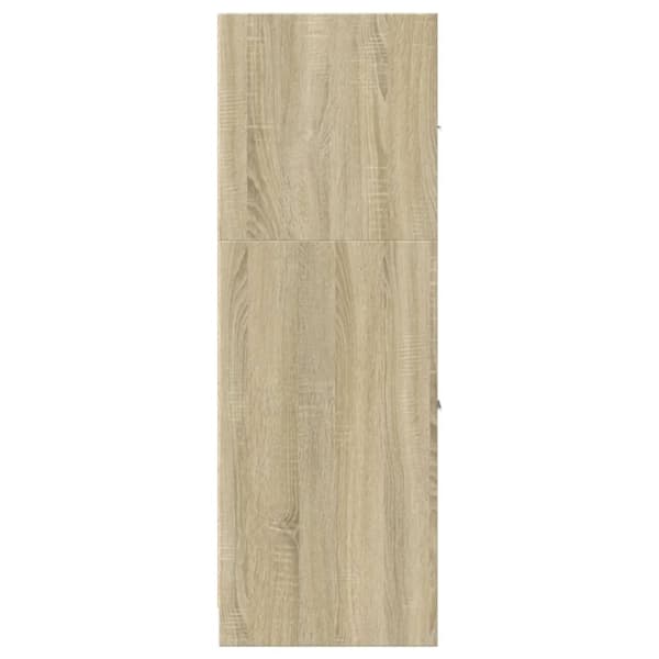 vidaXL udtræksskab 40x41x118 cm konstrueret træ sonoma-eg
