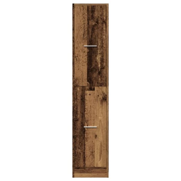 vidaXL Apoteksskåp åldrat trä 30x41x144,5 cm konstruerat trä