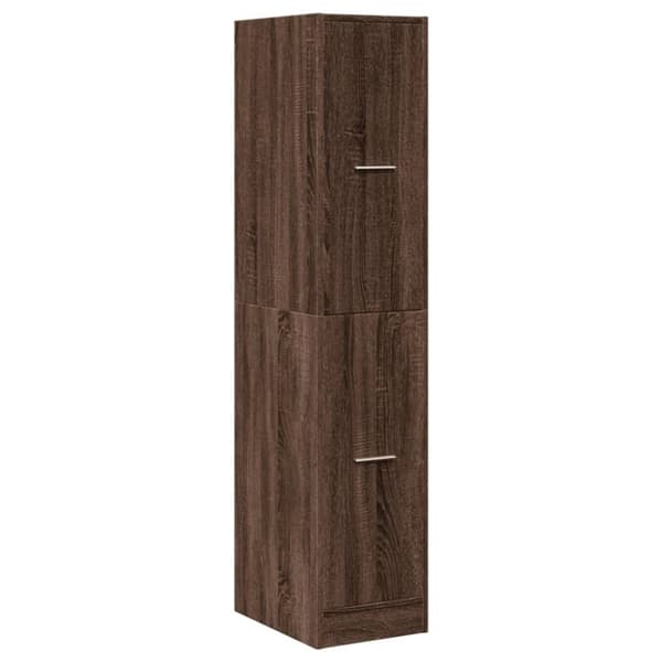 vidaXL apotekerskab 30x41x144,5 cm konstrueret træ brun egetræsfarve