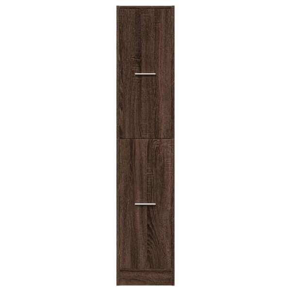 vidaXL apotekerskab 30x41x144,5 cm konstrueret træ brun egetræsfarve
