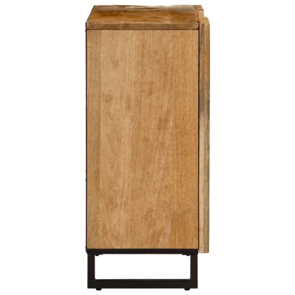 vidaXL skænk 90x34x75 cm massivt ru mangotræ