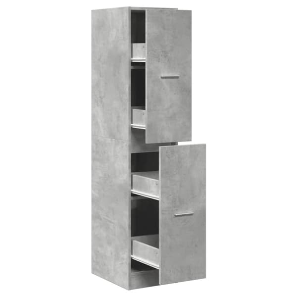 vidaXL apotekerskab 30x41x144,5 cm konstrueret træ betongrå