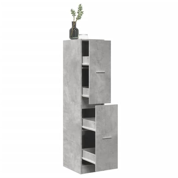 vidaXL apotekerskab 30x41x144,5 cm konstrueret træ betongrå