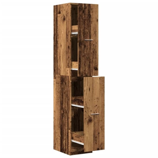 vidaXL apotekerskab 30x41x174,5 cm konstrueret træ gammelt træ-look