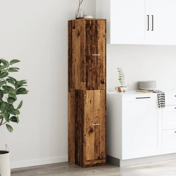 vidaXL apotekerskab 30x41x174,5 cm konstrueret træ gammelt træ-look