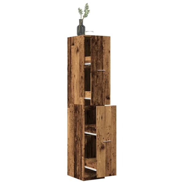 vidaXL apotekerskab 30x41x174,5 cm konstrueret træ gammelt træ-look