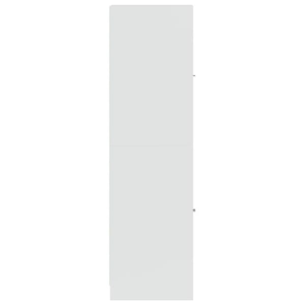 vidaXL Apotekskap høyglans hvit 30x41x144,5 cm sponplater