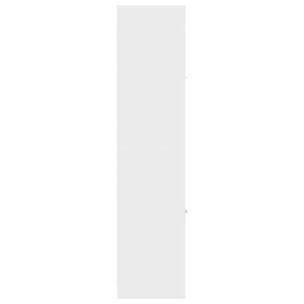 vidaXL Apotekskap hvit 30x41x174,5 cm konstruert tre