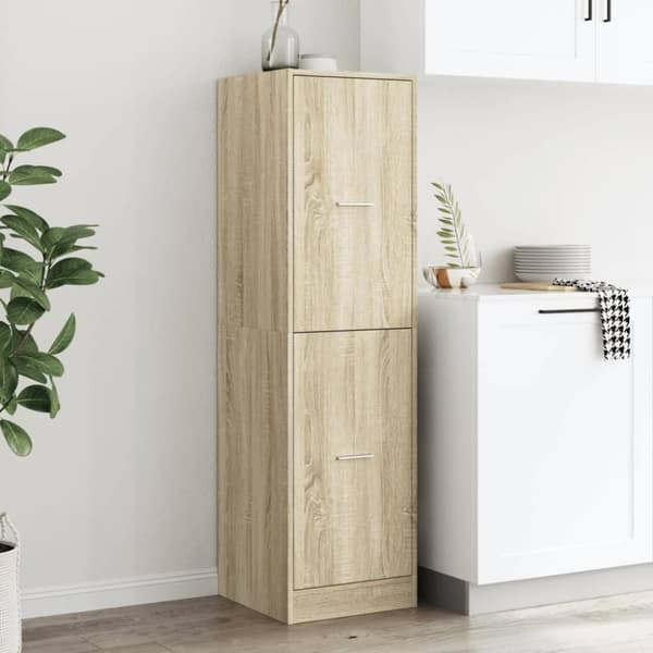 vidaXL apotekerskab 40x41x144,5 cm konstrueret træ sonoma-eg