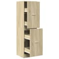 Miniatyrbillede 1 af 11: vidaXL apotekerskab 40x41x144,5 cm konstrueret træ sonoma-eg