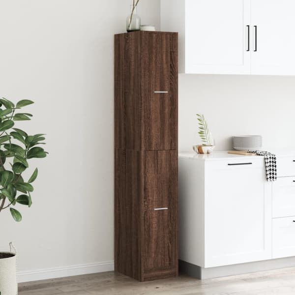 vidaXL apotekerskab 30x41x174,5 cm konstrueret træ brun egetræsfarve