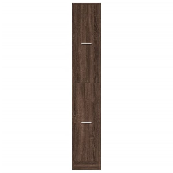 vidaXL apotekerskab 30x41x174,5 cm konstrueret træ brun egetræsfarve