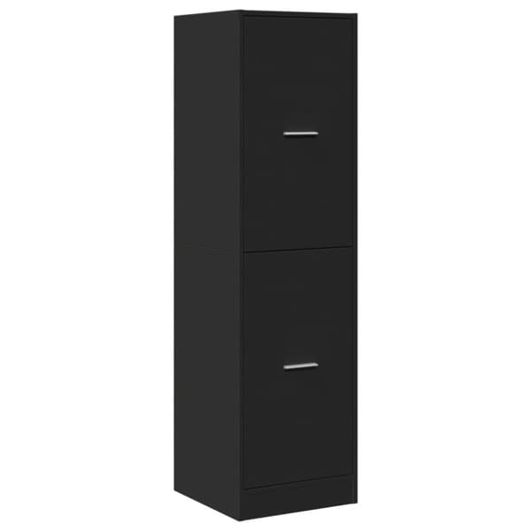 vidaXL apotekerskab 40x41x144,5 cm konstrueret træ sort