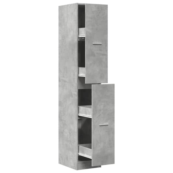 vidaXL apotekerskab 30x41x174,5 cm konstrueret træ betongrå