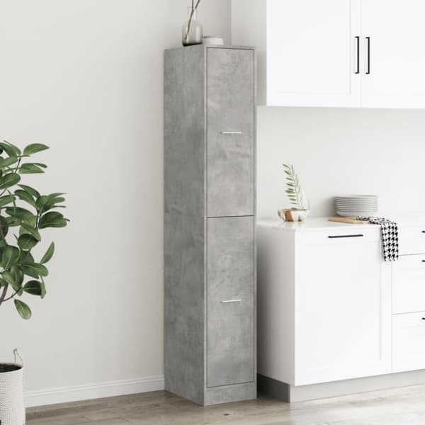 vidaXL apotekerskab 30x41x174,5 cm konstrueret træ betongrå